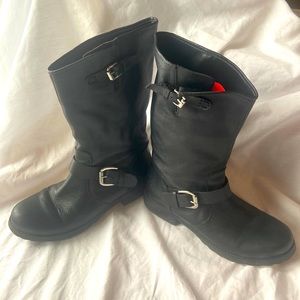 Guess Black leather women’s boots size 8.5